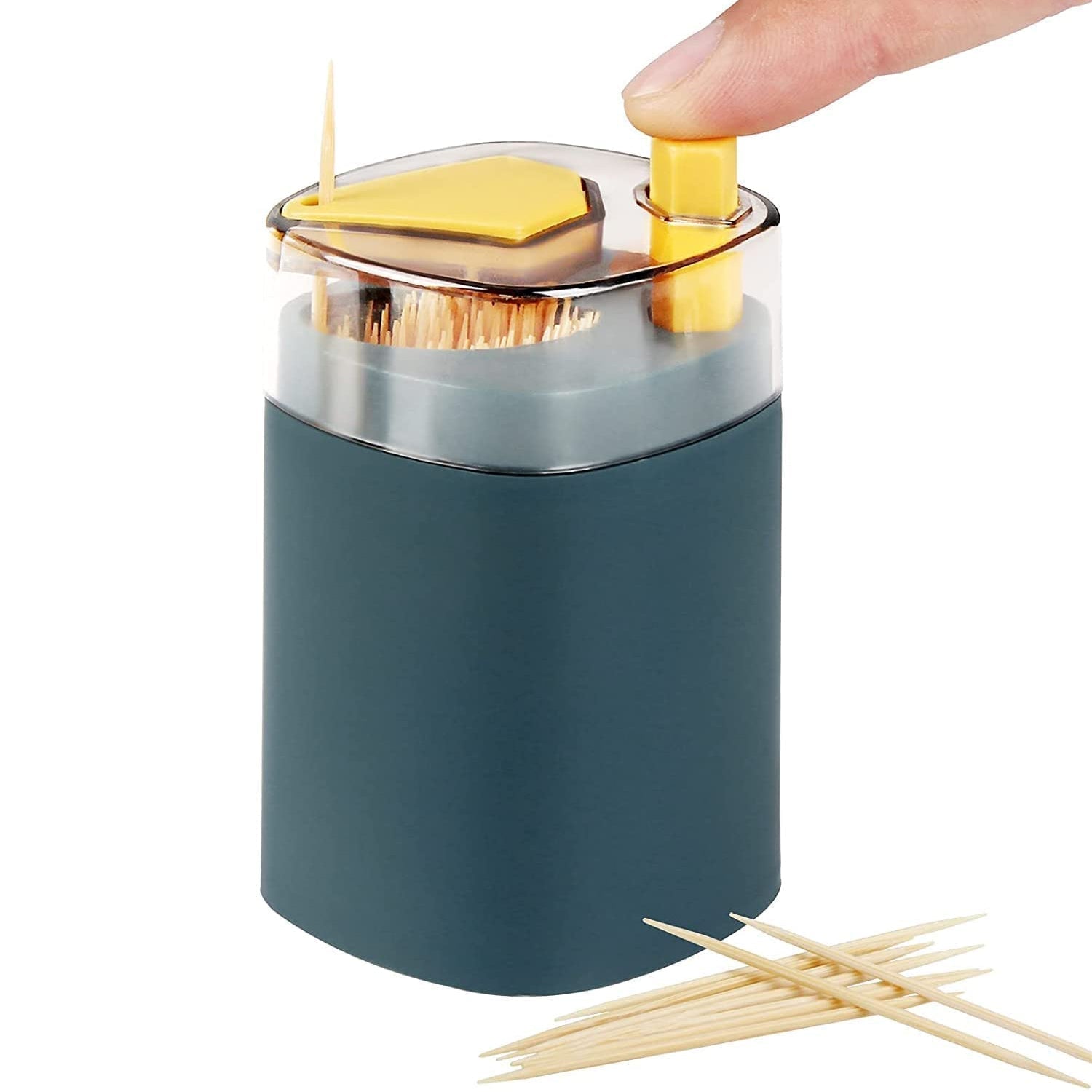 4005L Toothpick Holder Dispenser, Pop-Up Automatic Toothpick Dispenser for Kitchen Restaurant Thickening Toothpicks Container Pocket Novelty, Safe Container Toothpick Storage Box. 4005L Toothpick Holder Dispenser, Pop-Up Automatic Toothpick Dispenser for Kitchen Restaurant Thickening Toothpicks Container Pocket Novelty, Safe Container Toothpick Storage Box.